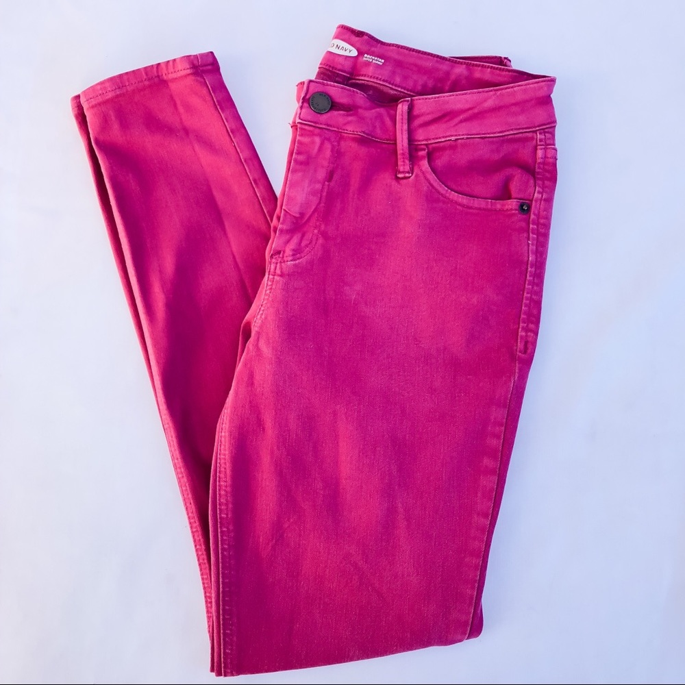 3/$20 Old Navy Women’s Pink Skinny Jeans Sz 6
